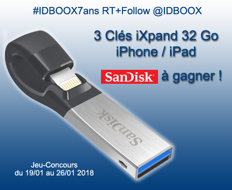 Clé USB iXpand Flash Drive 32 Go - USB for iPhone SANDISK : la clé