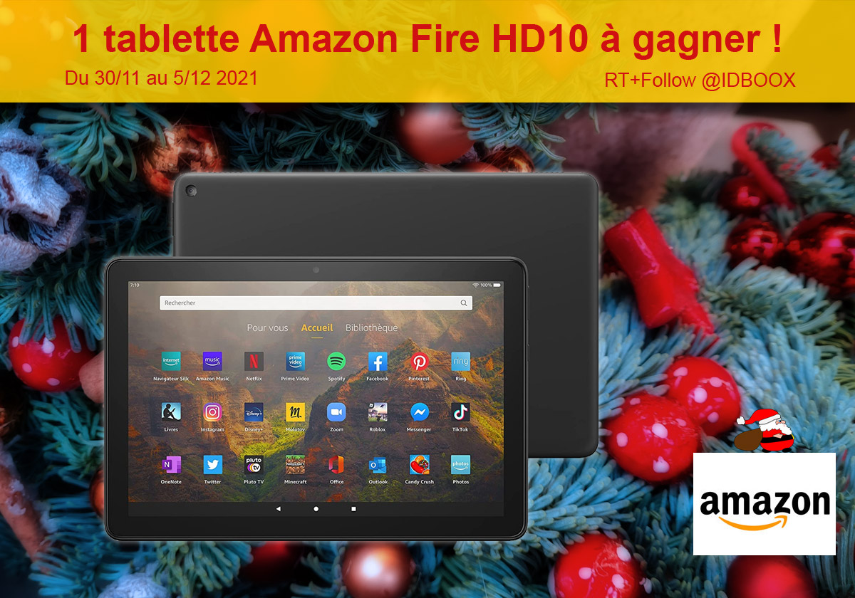 Jeu-Concours Noël – 1 tablette  Fire HD 10 à gagner ! - IDBOOX