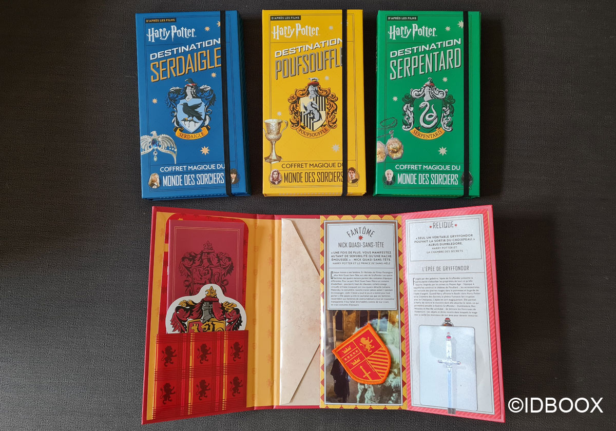 Harry Potter - Découverte des coffrets Destination Gryffondor, Poufsouffle,  Serdaigle, Serpentard - IDBOOX